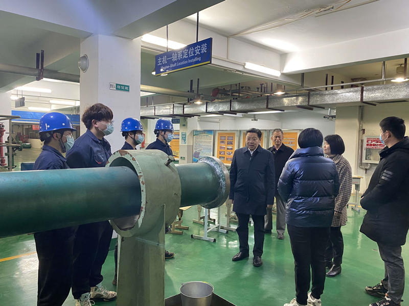 校党委书记、校长李虎带队动员省技能大赛备赛师生