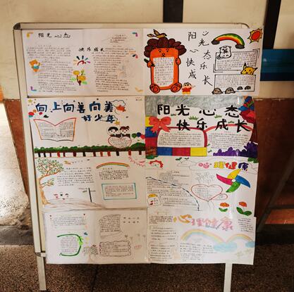 机械工程学院沐风心理健康社开展手抄报评比展示活动